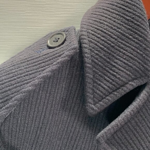 Kenneth Cole R Reaction Jacket Womens 6 Wool Cashmere Blend Lined Navy Blue - Picture 6 of 11